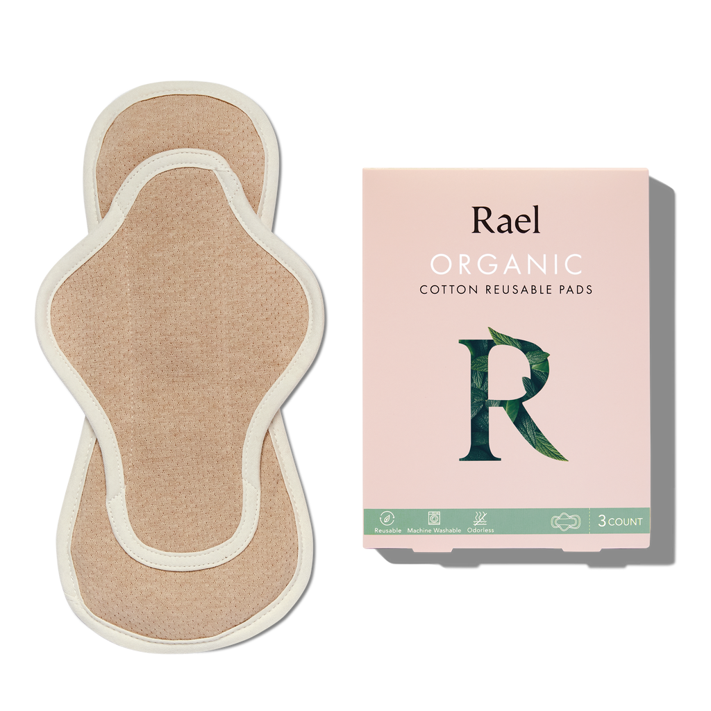 Organic Cotton Reusable Menstrual Pads - 3 Count Q1