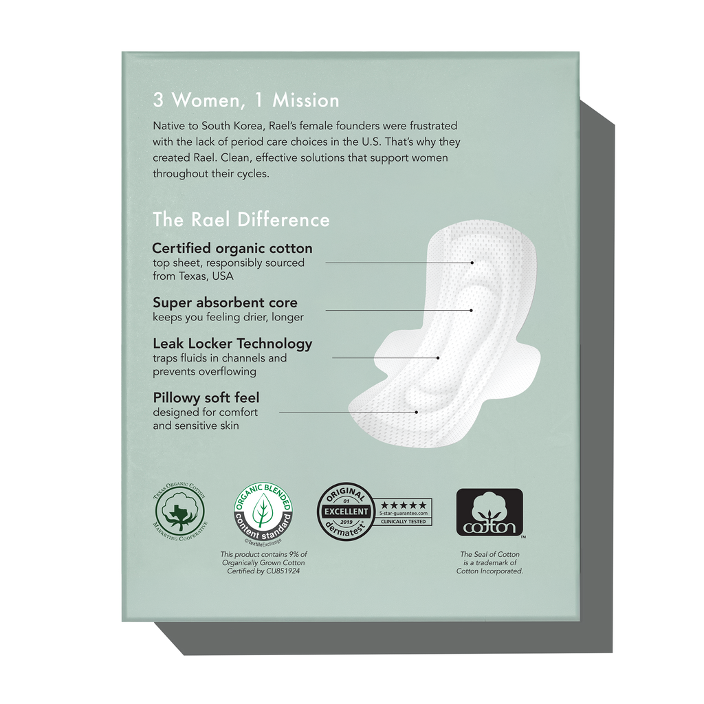 Petite Organic Cotton Cover Pads With Wings V8