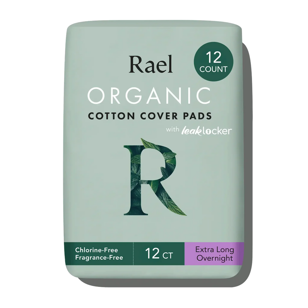 Extra Long Overnight Organic Cotton Cover Pads With Wings C0