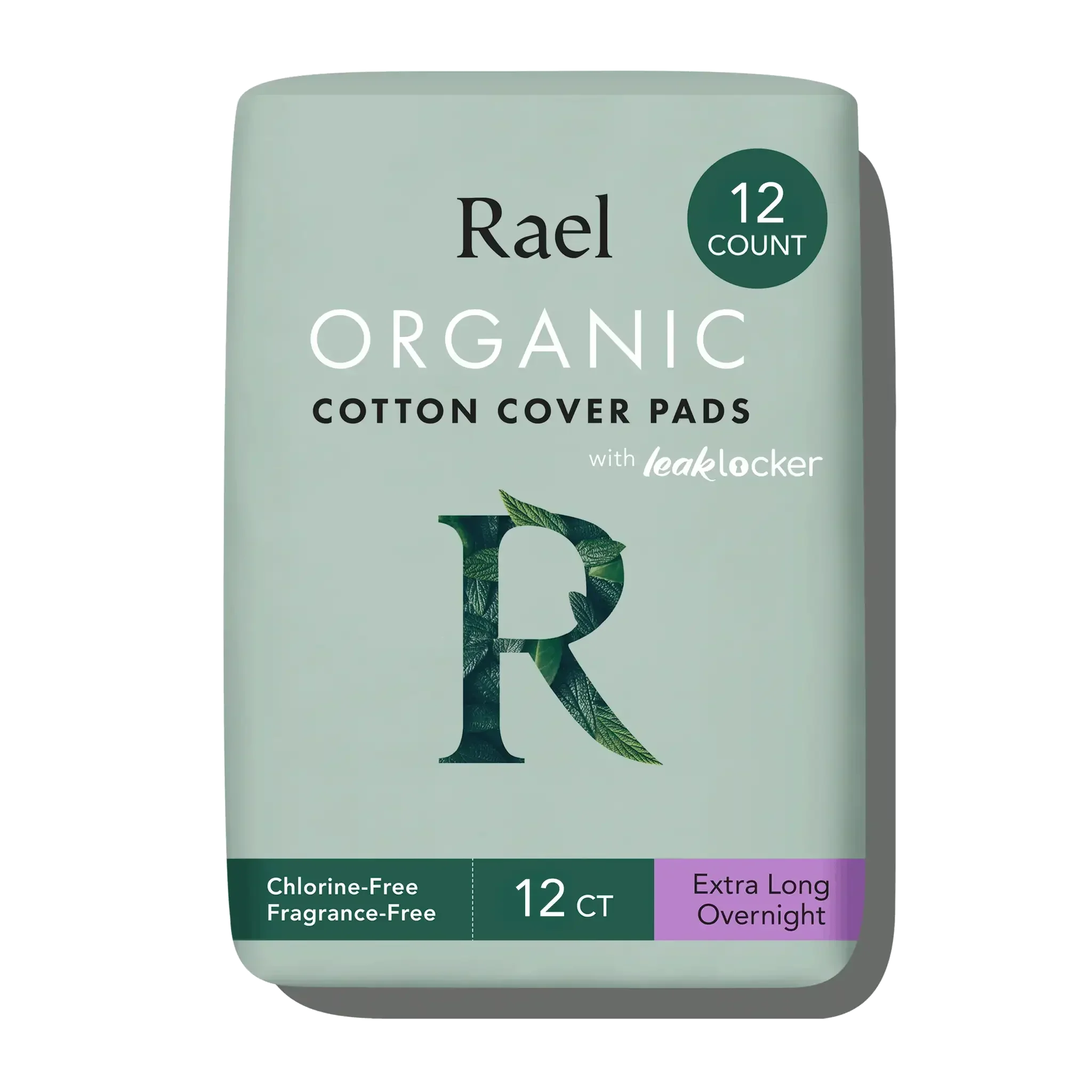 Extra Long Overnight Organic Cotton Cover Pads With Wings C0