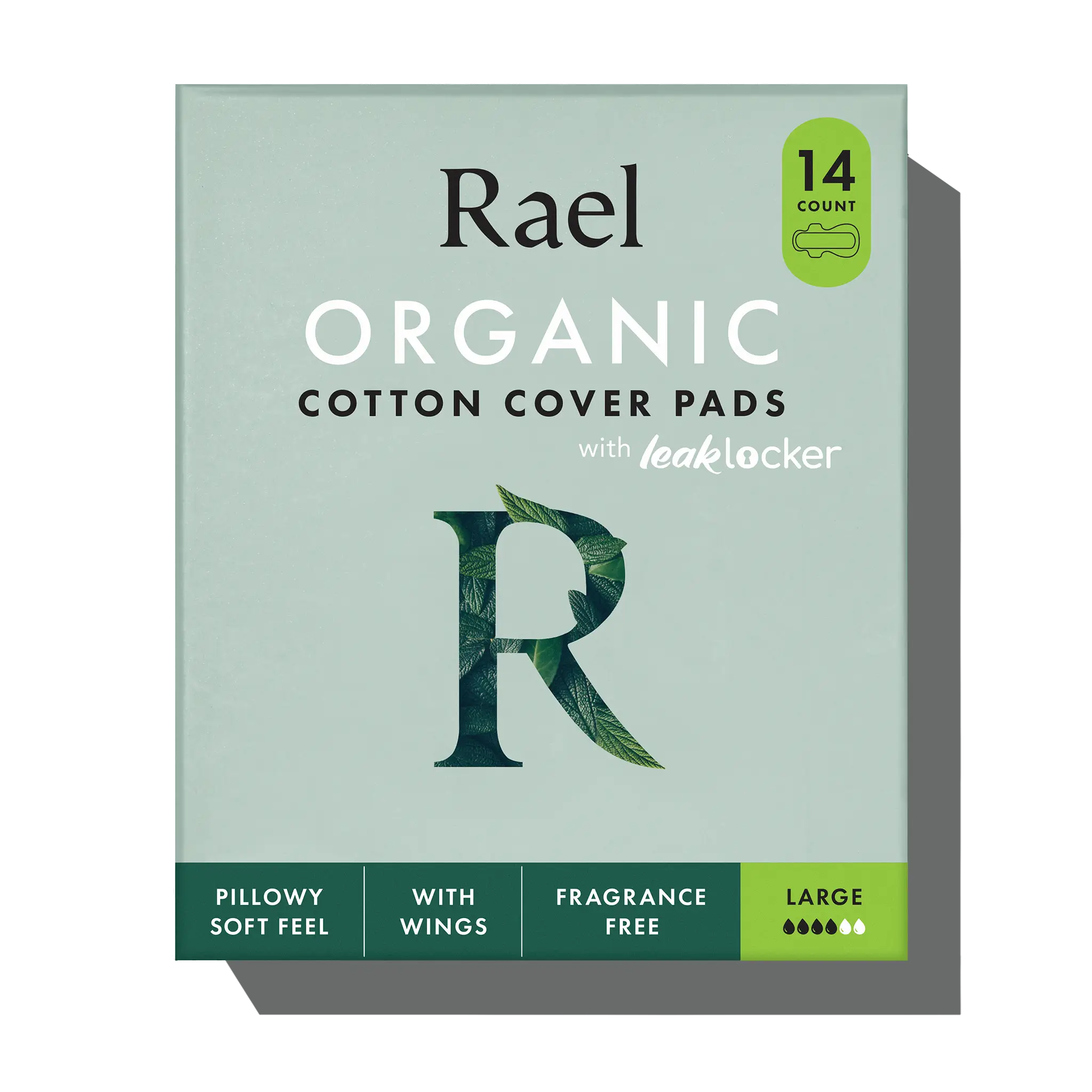 Large Organic Cotton Cover Pads With Wings W3