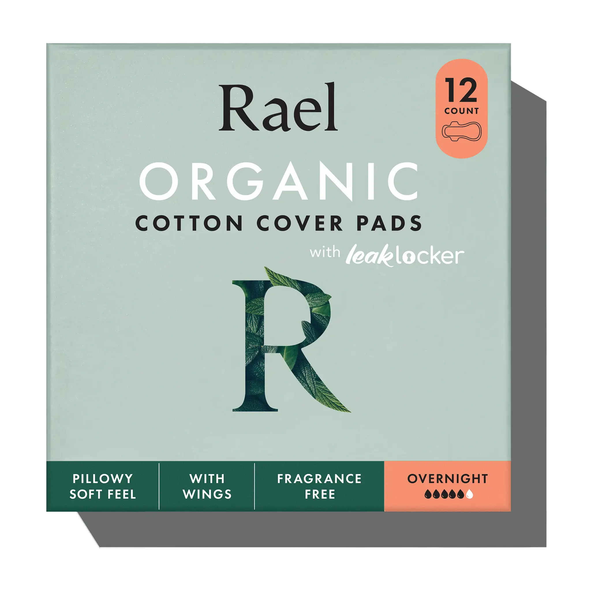 Overnight Organic Cotton Cover Pads With Wings S9