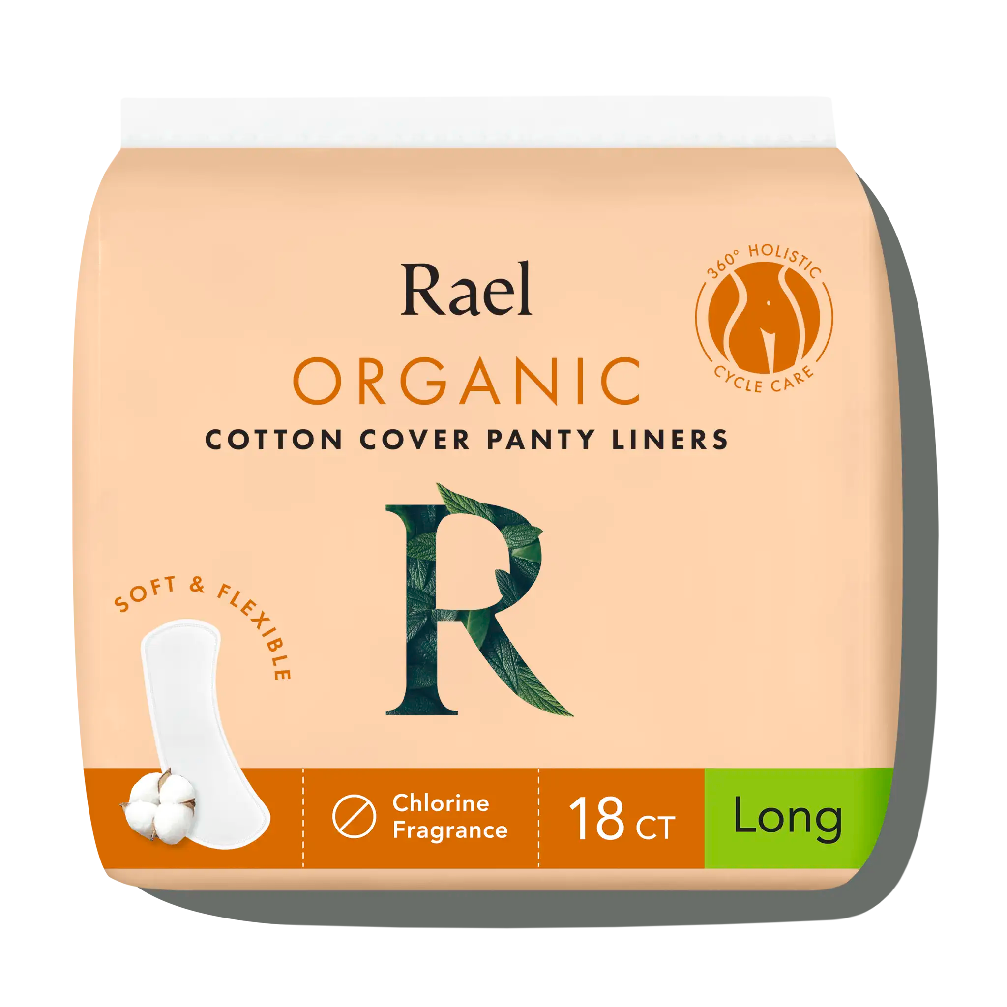 Long Unscented Panty Liners Made With Organic Cotton H9