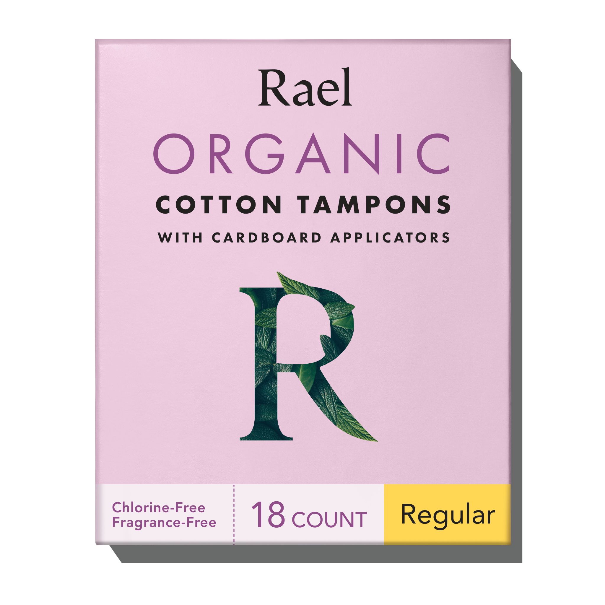 Regular Cardboard Applicator Tampons Made With Organic Cotton B0