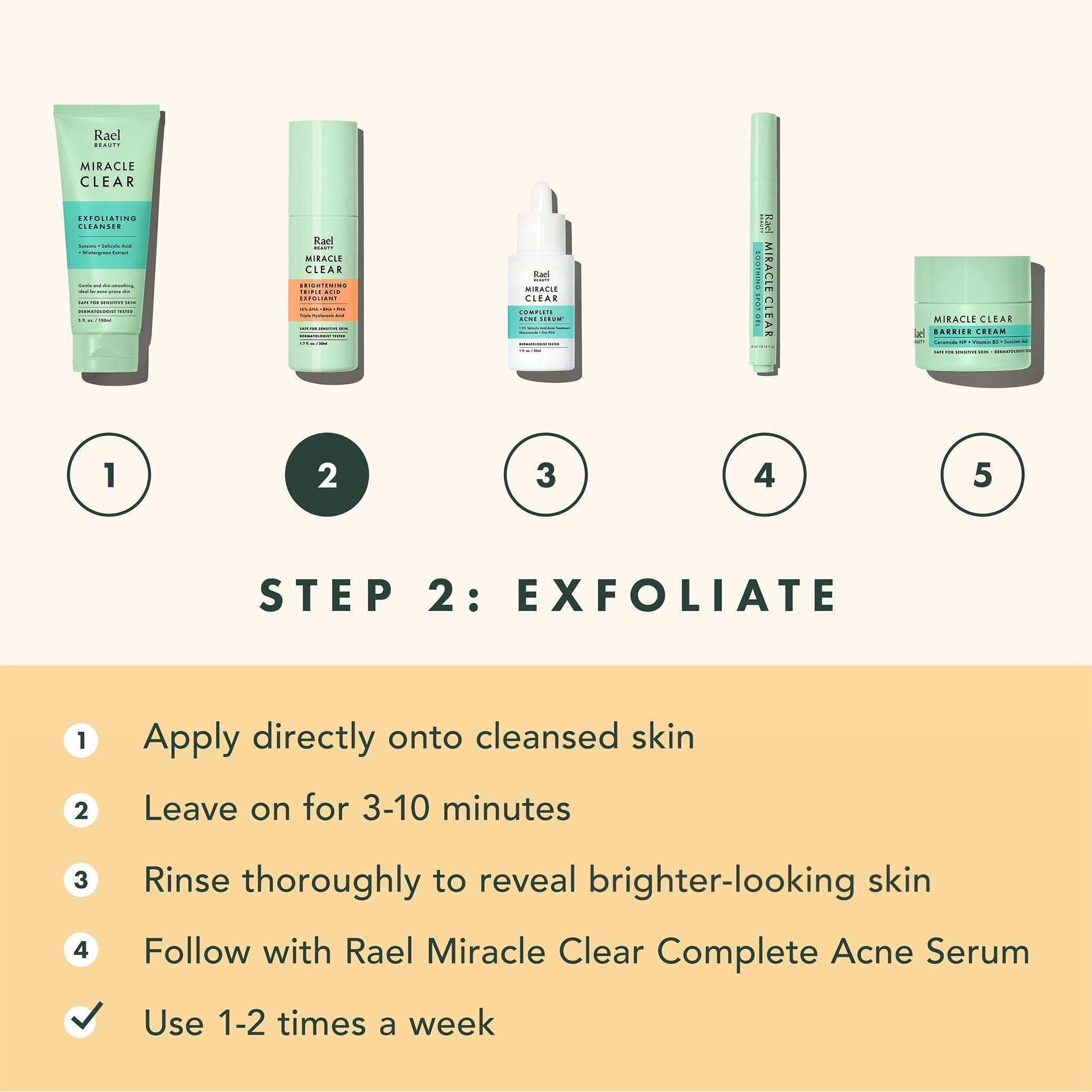 Miracle Clear Brightening Triple Acid Exfoliant V5