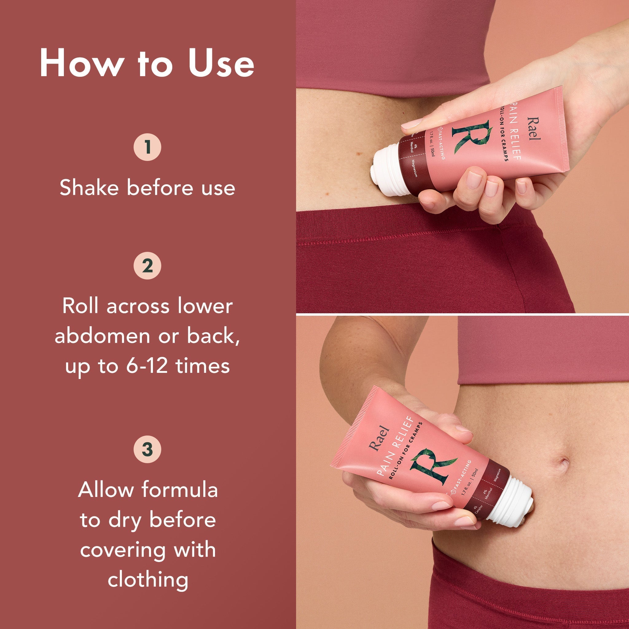Pain Relief Roll-On for Cramps W4