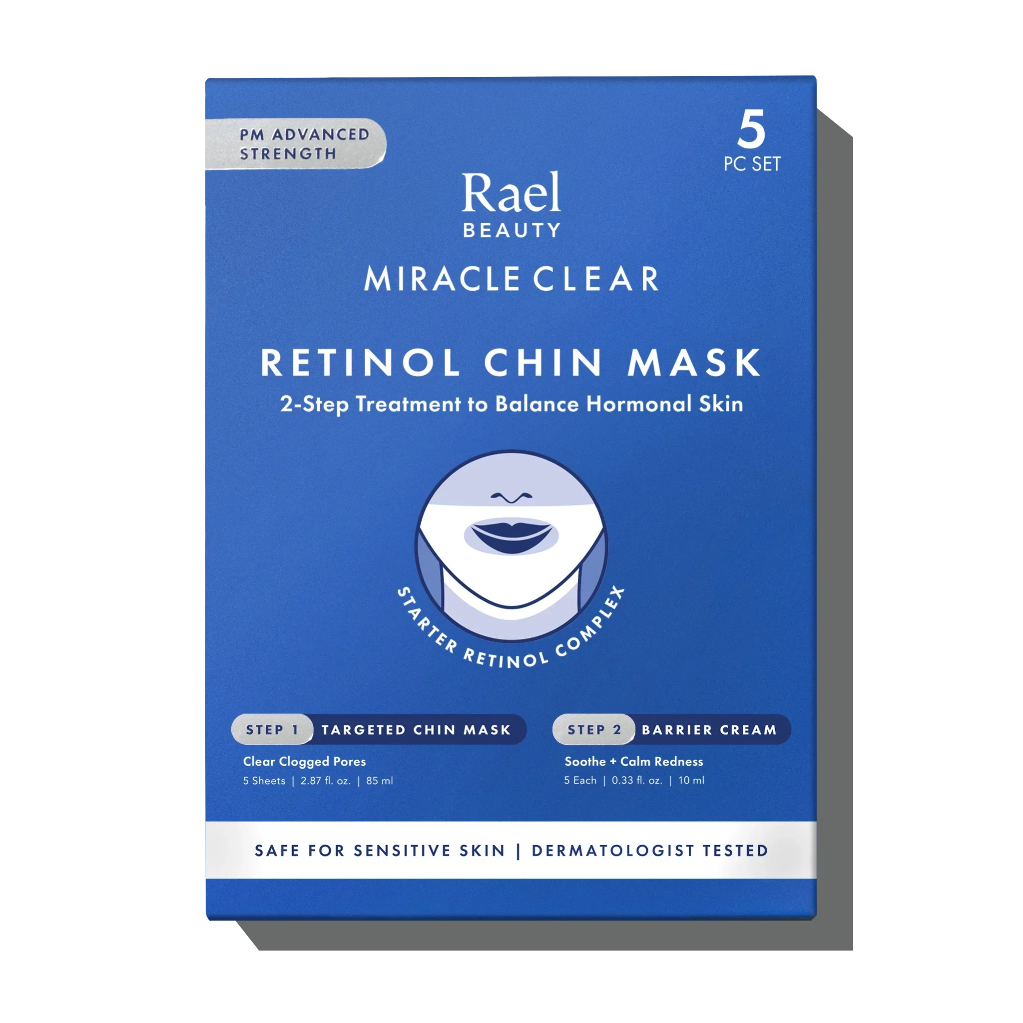 Miracle Clear Retinol Chin Mask 5-Pack Set X4