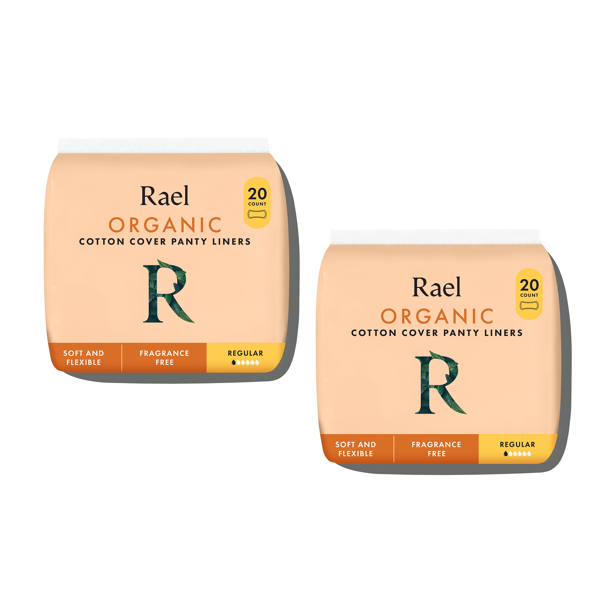 Regular Unscented Panty Liners Made With Organic Cotton H0