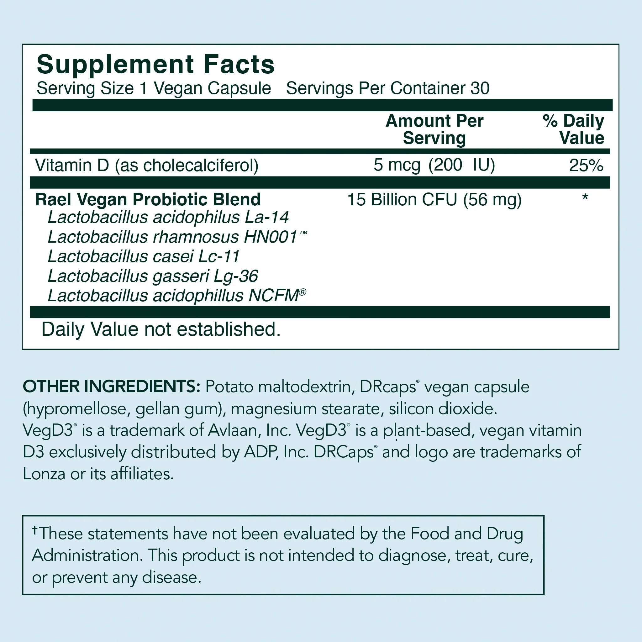 Vaginal Health Probiotic Supplement U7